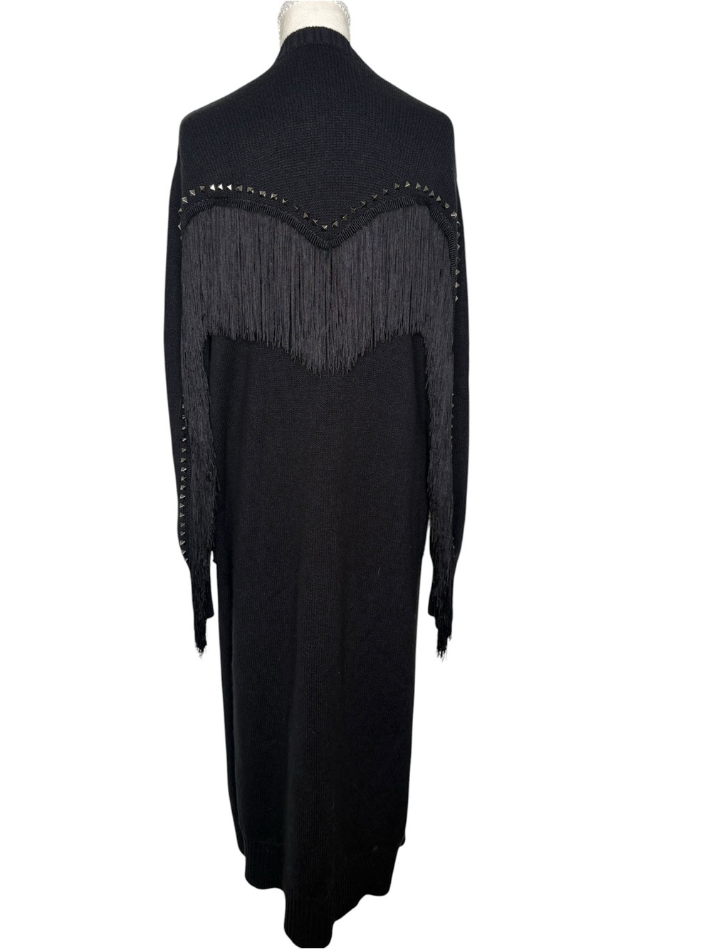 Idyllwind Black Knit Cardigan with fringe - Picture 2 of 5